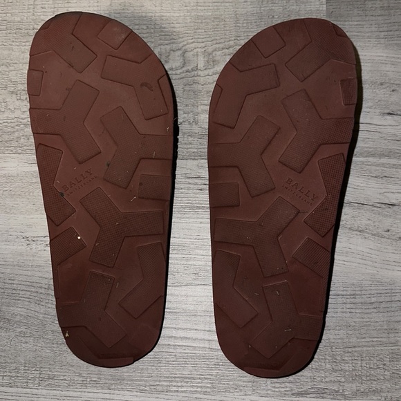 Men’s BALLY Saxor Rubber Slides - Picture 5 of 5